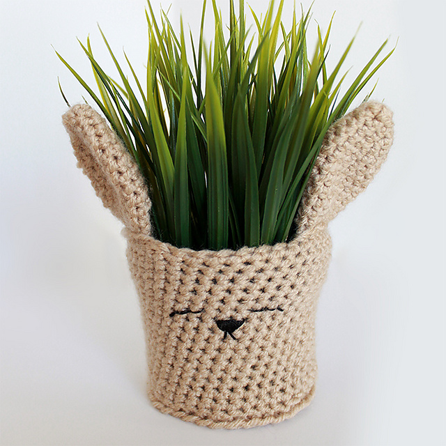 Spring Bunny Planter Cover