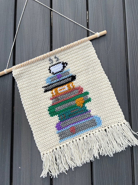 Book Stack Wall Hanging