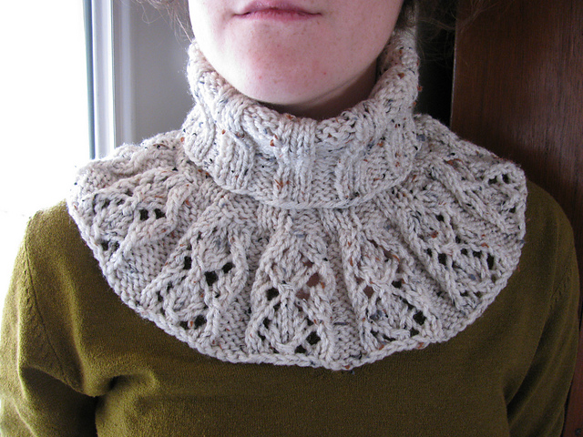 Lace Turtleneck Cowl