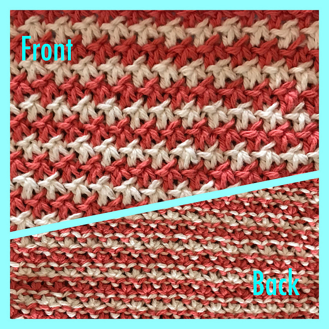 KB004 Simple Stars Dishcloth
