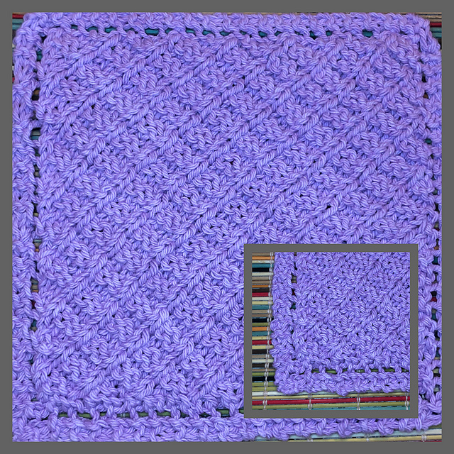 KB009 Waffle Stitch Dishcloth