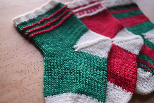Tiny Garter Stripe Stocking