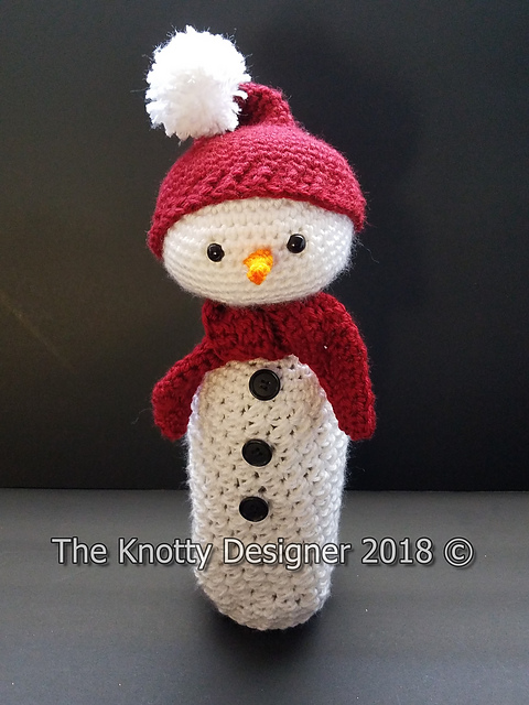 Snowman Bottle Cozy & Topper
