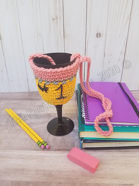 Pencil Wine Glass Cozy