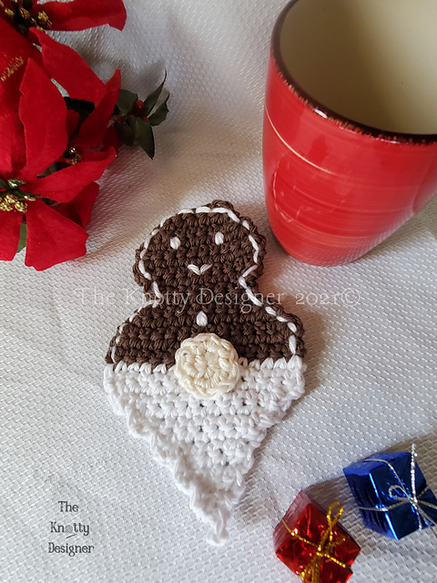 Gingerbread Gnome Coaster