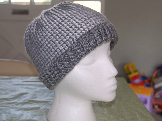 Ribbed Brim Tunisian Hat