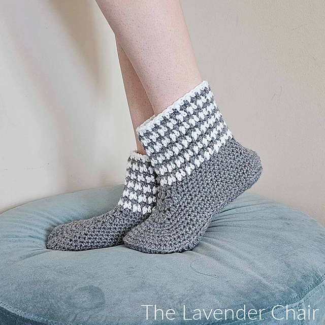 Houndstooth Slippers