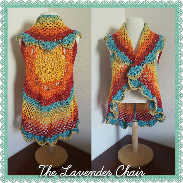 Starburst Mandala Circular Vest CAL