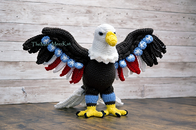 Realistic Bald Eagle Patriotic