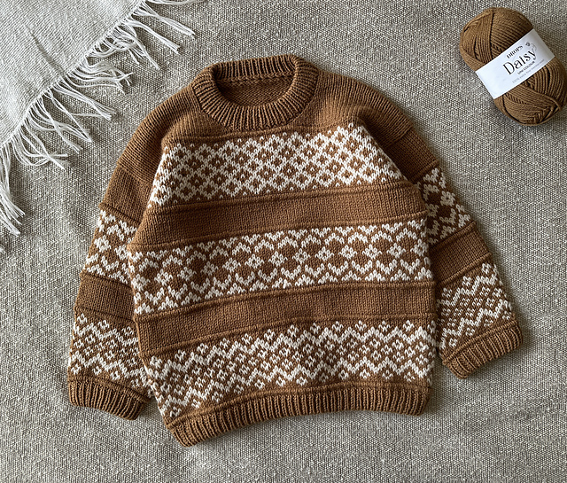 Ravelry: Salted Caramel Sweater Junior pattern by Nashwa Sakr
