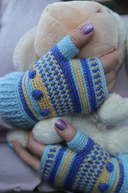Boho Fingerless Gloves
