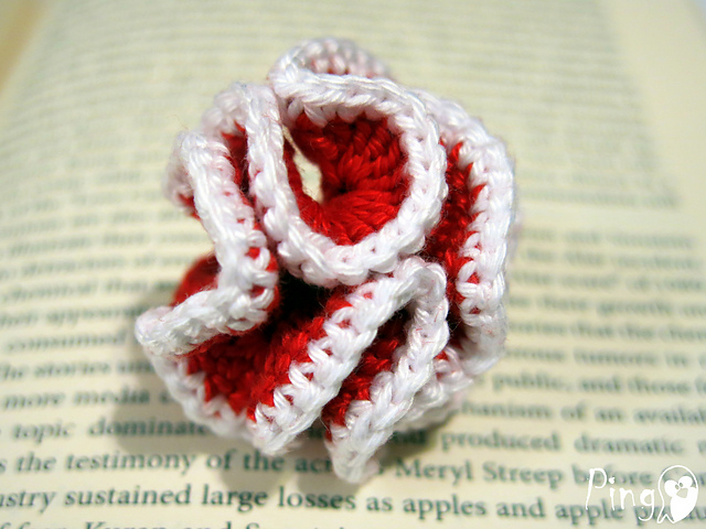 Crochet Peony Ring