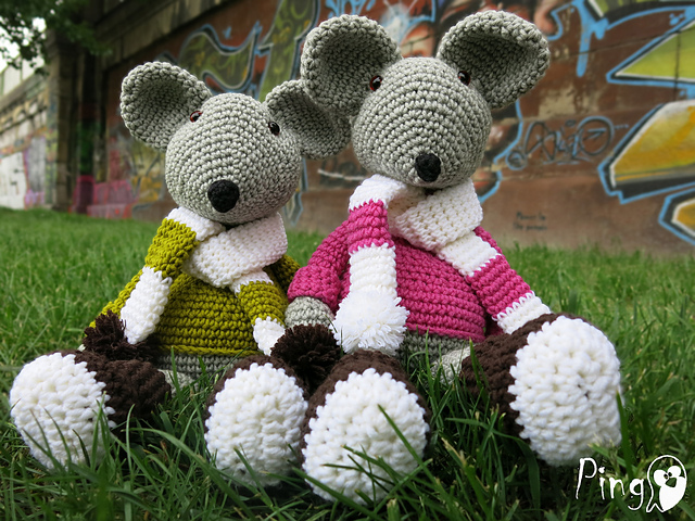 Max and Mary - Crochet Mice
