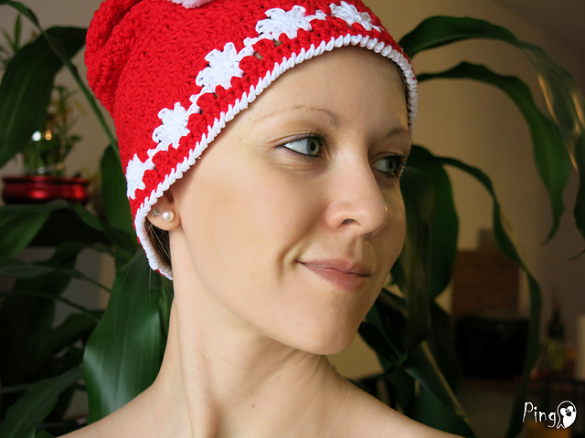 Christmas Snowflake Hat