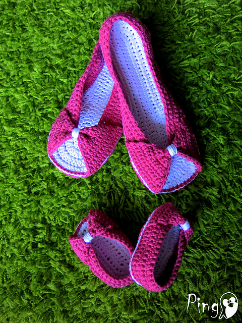 Me and Mini Me: Princess slippers
