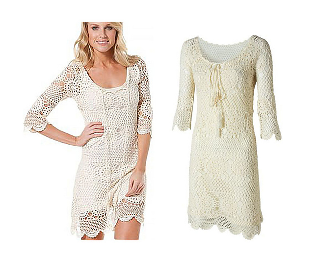 Lacy summer bohemian dress.