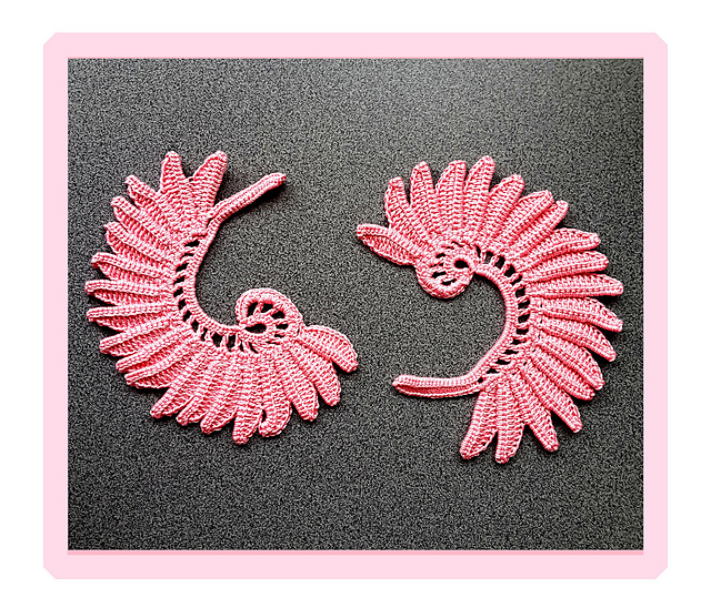 Irish lace set of motifs.