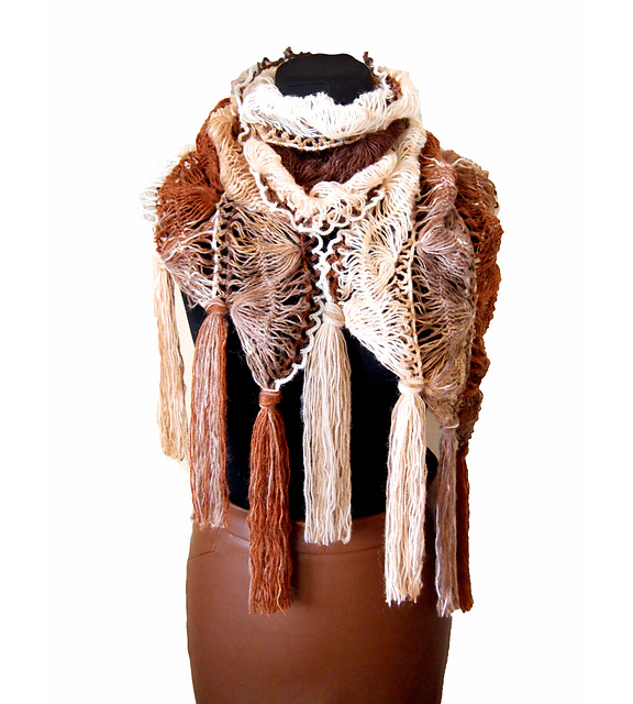 hairpin lace shawl