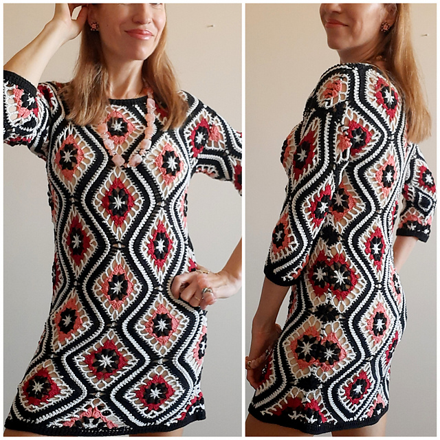 Diamond Shift Boho Dress.