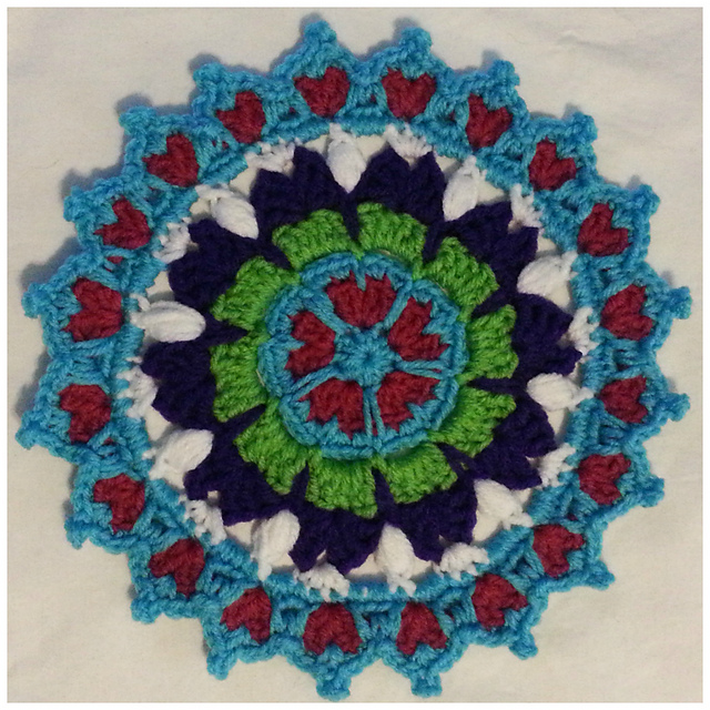Queen of Hearts Mandala