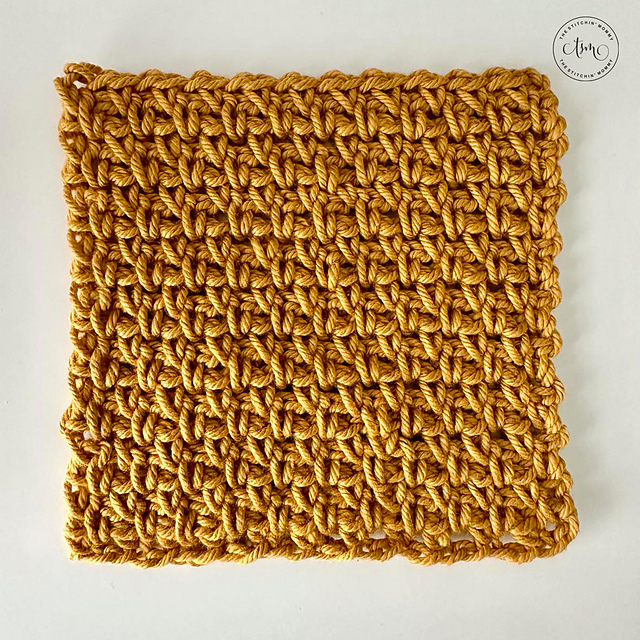 Moss Stitch Washcloth