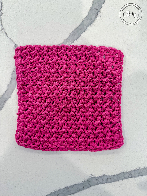 Crunch Stitch Dishcloth