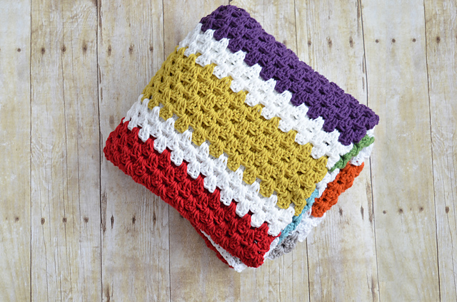 Stashbuster Granny Stripe Afghan