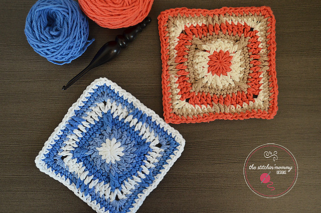 A Star in the Sky 6 Inch Afghan Square