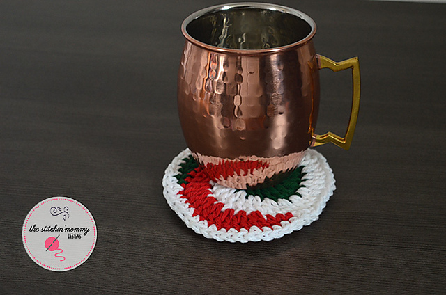 Holiday Swirled Coaster
