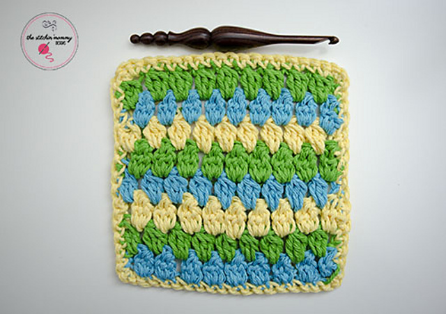 Cheerful Clusters Dishcloth