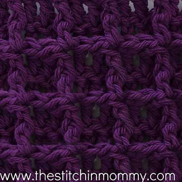 Waffle Afghan Square