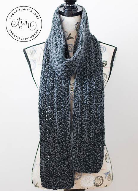 Chunky Charcoal Scarf