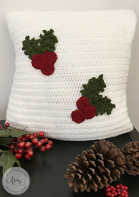 Holly Jolly Christmas Pillow