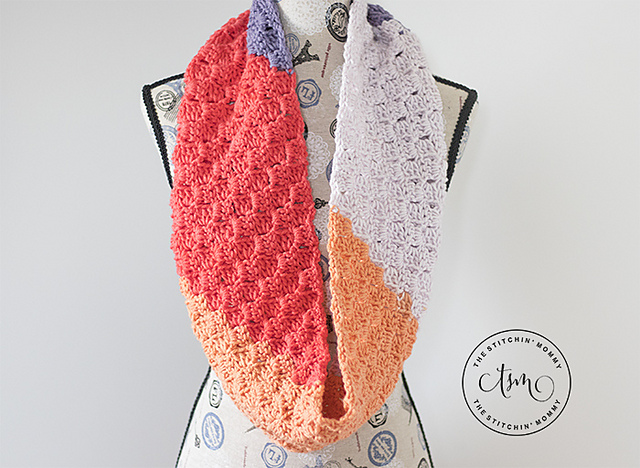 Peach Orchard Infinity Scarf