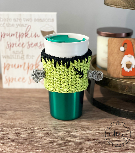 Franken-cozy Coffee Cup Cozy