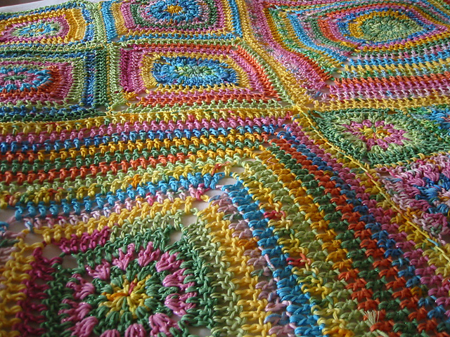 J'adore Floral Granny Blanket