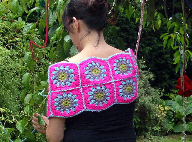 Granny Square Bodice Style Shoulder Wrap