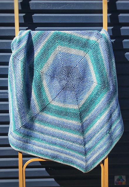Ombre Hexagon Baby Blanket