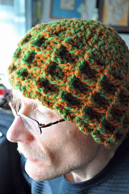 Waffle Stitch Winter Hat