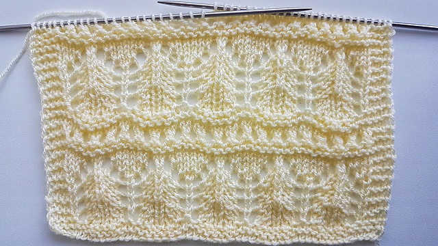 Lace Tracks blanket square