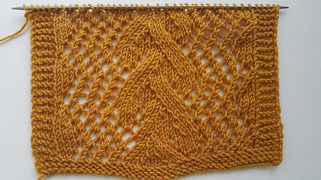 Mustard braid blanket square