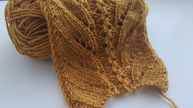 Mustard Cable Blanket Square