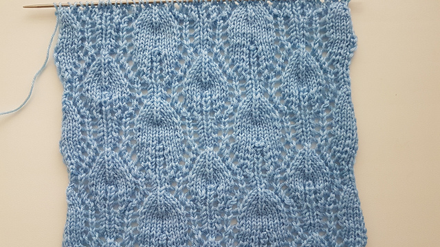 Blue Leaves Blanket Square