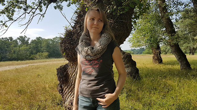 Magic Diamonds circle scarf