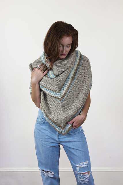 Striped June Shawl