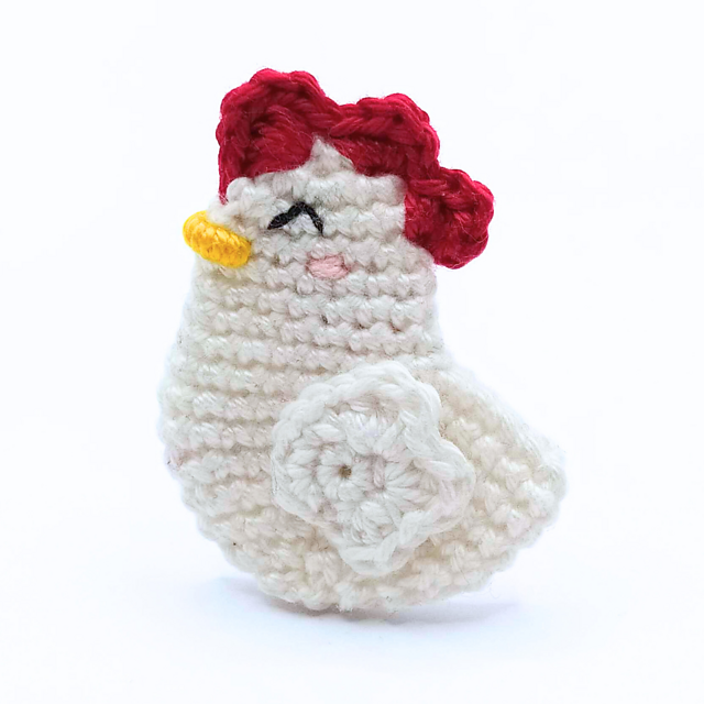 Chicken brooch