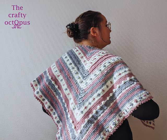 Pastel Tricolor Shawl