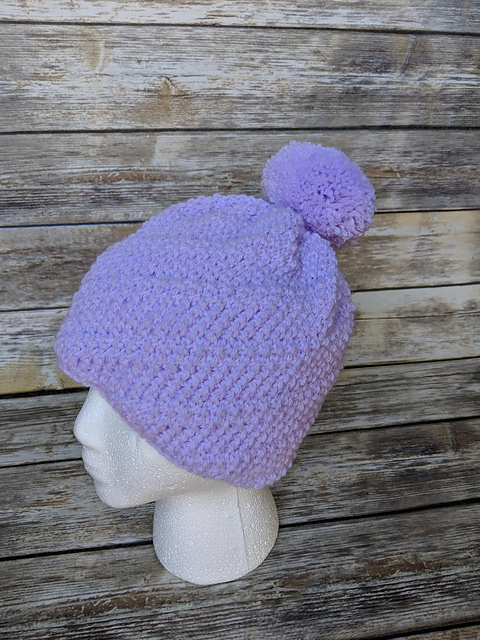 Tunisian crochet spiral hat