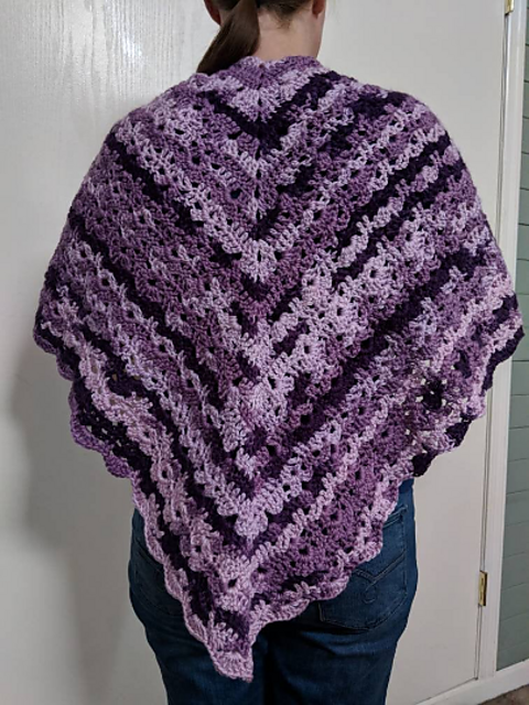 Purple People Heater Shawl