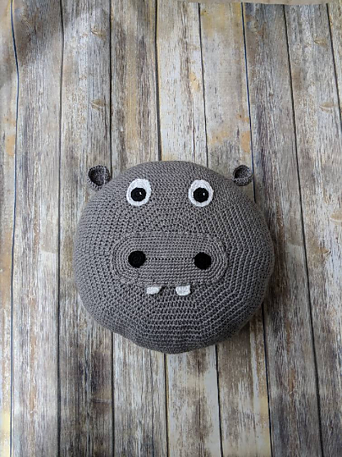 Hippo Pillow Cover